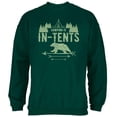 thumbnail image 1 of Camping Is In Tents Intense Funny Pun Mens Sweatshirt Forest Green 2XL, 1 of 1