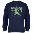 thumbnail image 1 of Camping Is In Tents Intense Funny Pun Mens Sweatshirt Navy 3X-LG, 1 of 1