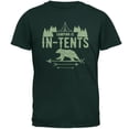 thumbnail image 1 of Camping Is In Tents Intense Funny Pun Mens T Shirt Forest Green MD, 1 of 1