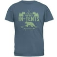 thumbnail image 1 of Camping Is In Tents Intense Funny Pun Mens T Shirt Indigo Blue LG, 1 of 1