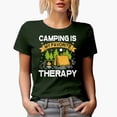thumbnail image 1 of Camping Is My Favorite Therapy, Camper, Military Green T-Shirt, 2XL, 1 of 5