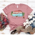 thumbnail image 1 of Camping Is My Happy Place T-shirt Traveler Gift Camper Top Nature Lover Trip Tshirt Summer Camp Vacation Tee, 1 of 3