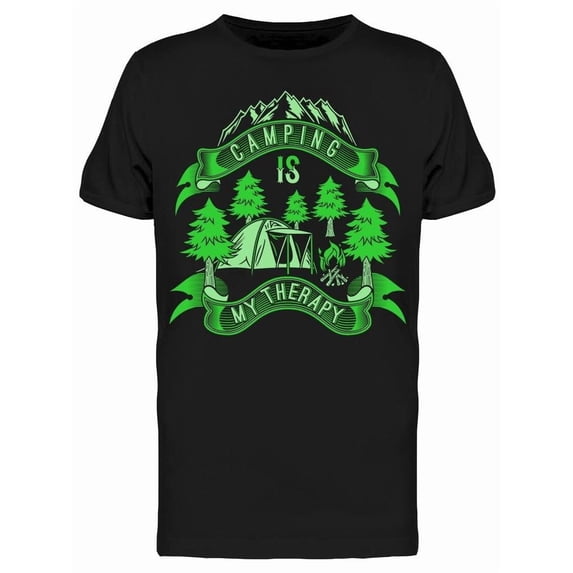 Camping Is My Therapy Tee Men's -Image by Shutterstock