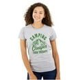 thumbnail image 1 of Camping Is Therapy Outdoors Adventure Womens Slim Fit Graphic Tee Brisco Brands S, 1 of 5