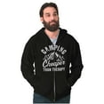 thumbnail image 1 of Camping Is Therapy Outdoors Adventure Zip Up Hoodie Men's Women's Brisco Brands X, 1 of 6