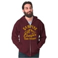 thumbnail image 1 of Camping Is Therapy Outdoors Adventure Zip Up Hoodie Men's Women's Brisco Brands X, 1 of 6