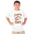 thumbnail image 1 of Camping Its In Tents Funny Outdoors Crewneck T Shirts Boy Girl Teen Brisco Brands S, 1 of 6