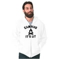 thumbnail image 1 of Camping Its Lit Pun Outdoors Nature Zip Up Hoodie Men's Women's Brisco Brands X, 1 of 6