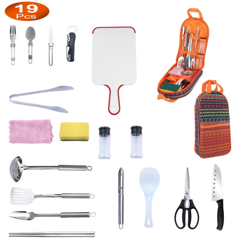 Camping Kitchen Equipment Camping Cooking Utensils Set Portable Picnic