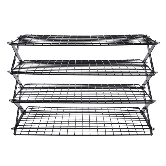 Foldable Four Layers Camping Table, Black