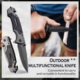 thumbnail image 1 of Camping Knife Multi-function Knife, Knife Outdoor Knife, Professional Stainless Pocket Knife, Bottle Opener,Apply to Survival,Camping, Hunting and Hiking 1 Pcs Black, 1 of 9