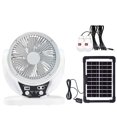 thumbnail image 1 of Rechargeable Camping Fan with Light, 3-in-1 USB Portable Tent Fan with Hanging Hook for Outdoor, Power Outage, Desk, Hurricane Emergency, 1 of 9