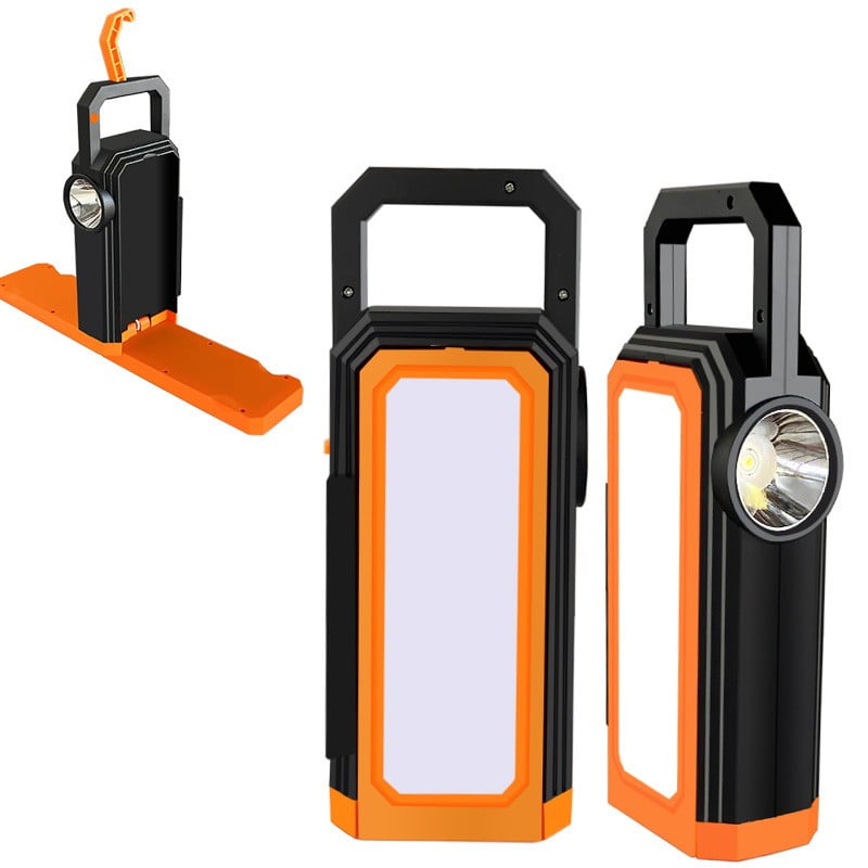 Camping LED Flashlight Work Light Hanging Lamp solar charging with
