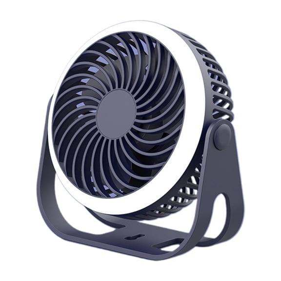 Camping LED Light USB Rechargeable Portable Work Light 3 Speed Adjustable Rotatable Fan 2000mAh USB Desk Fan