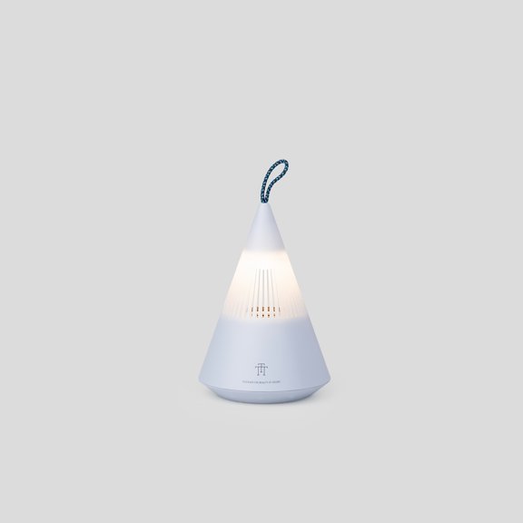 Camping Lamp Bluetooth Speaker, Conical Geometric Wireless Outdoor Speaker with Built-in Lighting, Portable Audio Light Combo for Outdoor Gatherings & Camping