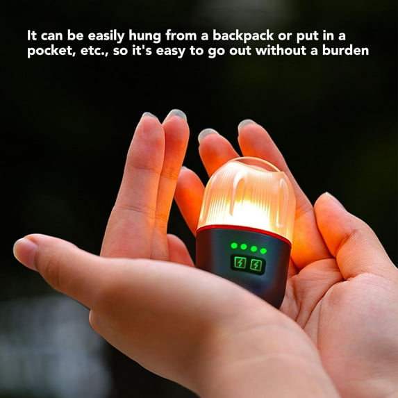 Camping Lamp with Tripod Multifunctional Flashlight White Light Mode Bright Portable Magnetic Tent Lamp for Outdoor