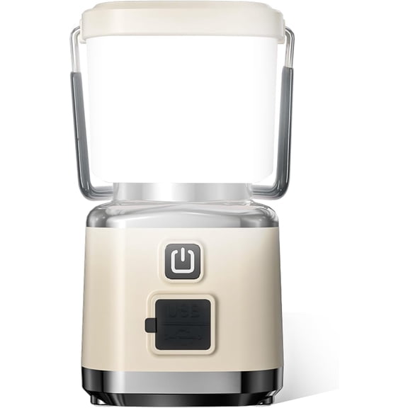 Camping Lantern ,1000LM 4 Light Modes Camping Lights,Bright Portable Lantern, IPX4 Tent Lights for Hiking,Power Outages,,Hurricane(White)