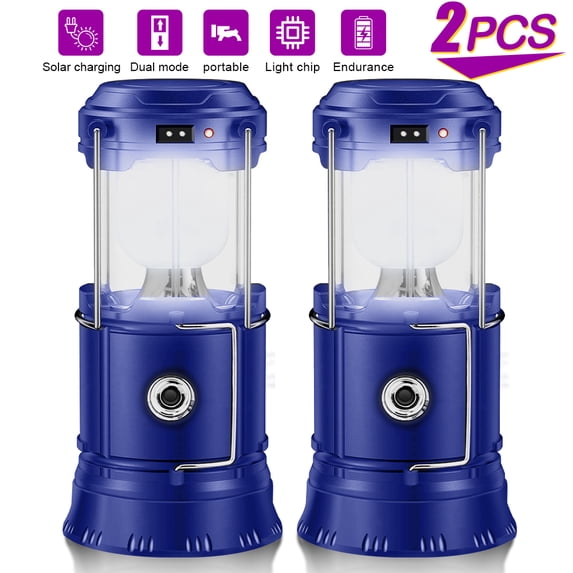 Camping Lantern Battery Powered Lights for Power Outages, Home Emergency, Camping, Hiking, Hurricane, A Must Have Camping Accessories, Portable & Lightweight, Batteries Included(2pack)