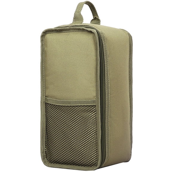 Camping Lantern Case, Retro Style Oil Lamp Storage Bags with Pocket and Handle Reusable Hiking Tent Lights Cover for Outdoor