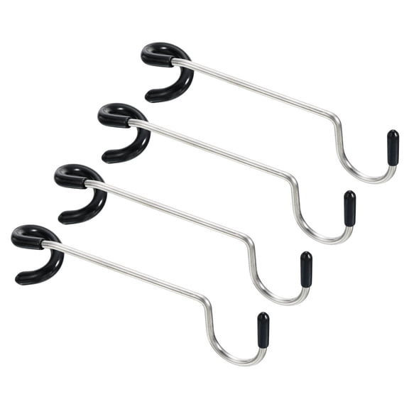Camping Lantern Hook Hanger, Tent Lamp Hooks Pole Hanger for Hiking, Black 4 Pack