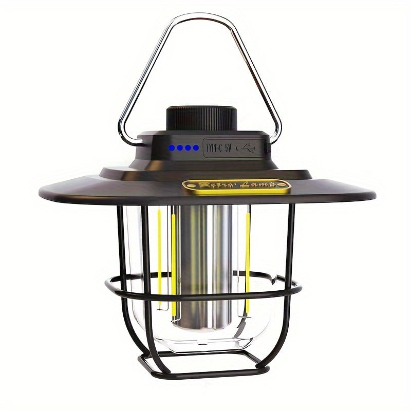 Camping Lantern, LED With 5 Brightness, 3 Modes & SOS, Rechargeable Emergency Light For Blackout, Hiking