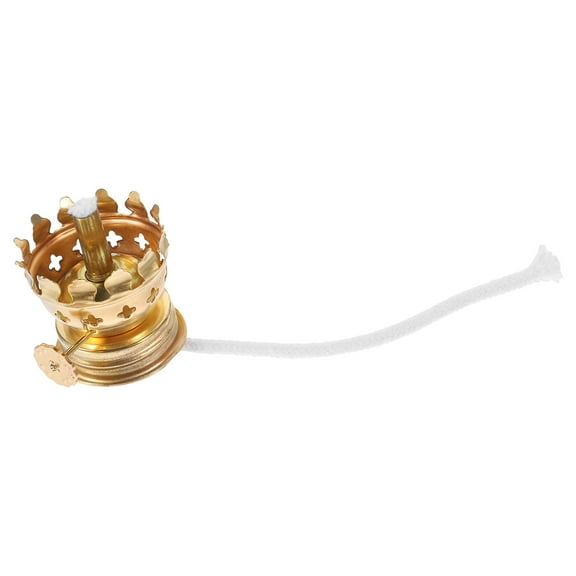 ifundom Golden Aluminum Oil Lamp Burner for Home Use Easy to Install