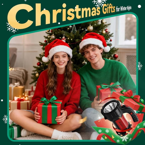 Camping Lantern Rechargeable, 2 Pack Same LED Flashlight Spotlight Lantern with 800LM, 3600 Capacity Powered, Red Portable Bright Camping Light for Outdoor Hiking, Power Outages