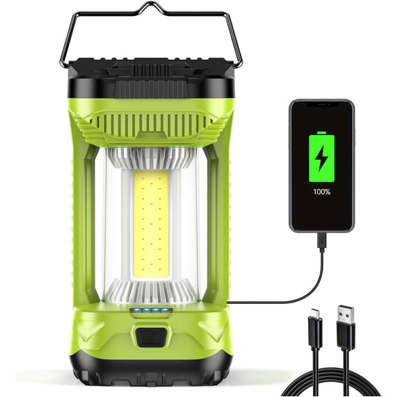 Camping Lantern Rechargeable, 4000LM LED Lanterns for Power Outages, 4600mAh Super Bright Portabl Lantern & Lights for Emergency, Hurricane, Camping