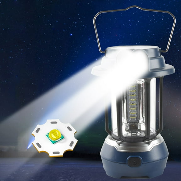 Camping Lantern Rechargeable, 5 Lighting Modes + SOS Flash - Dual Charging (USB/Solar), Portable & Water-Resistant, Ultra-Light Owl Lamp, Camping Gifts