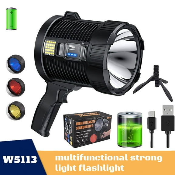 Camping Lantern Rechargeable,Kepeak LED Flashlight Spotlight Lantern with 2000LM, 4500 Capacity Battery Powered, Portable Bright Camping Light for Emergency, Outdoor Hiking, Power Outages