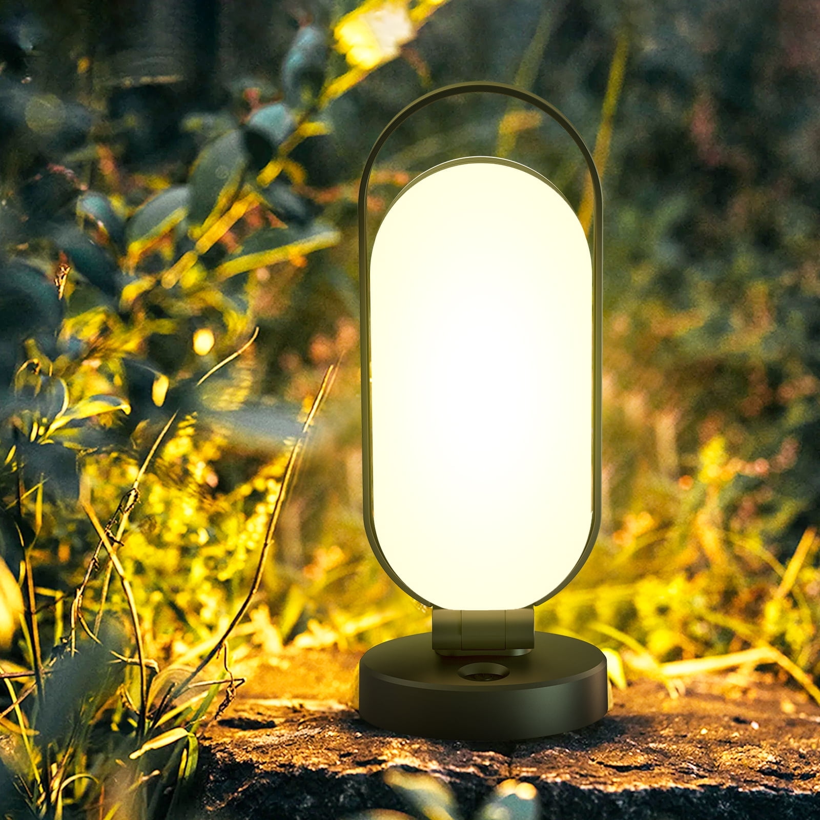 Camping Lantern, solar Lanterns, 4500mAh Rechargeable Light 2-in-1 Dimmable Outdoor Waterproof Gear – lanterns for power outages Hurricane, Hiking, Fish, Emergency, and Home, Black