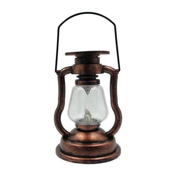 Camping Lanterns Solar Powered Led Lantern Flashlights Handheld Power Outage Lamps for Emergency - Copper