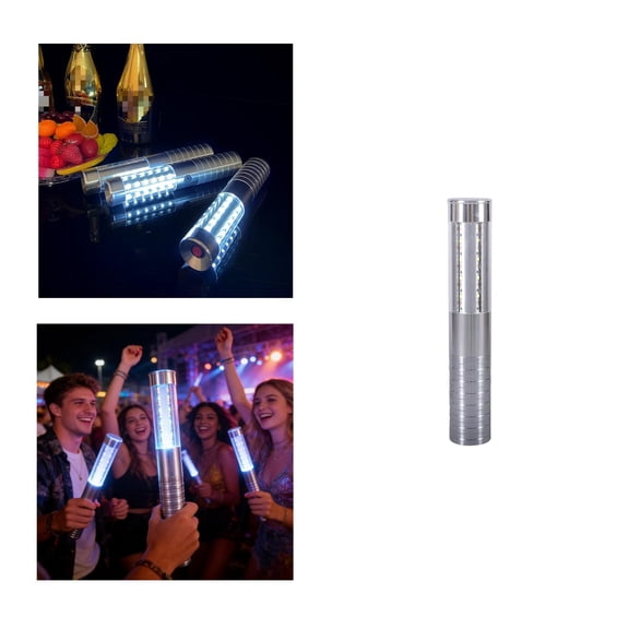 Camping Light for Outdoor Events High Brightness USB Rechargeable LED Bottle Lights with Strobe Modes Portable Aluminum Alloy Design for Champagne Bottles Bars Parties and Camping