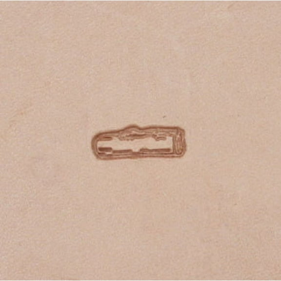 Camping Log Leather Craft Stamp F116 1/2" Long by 3/8" Tall