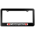 thumbnail image 1 of Camping Love with Hearts License Plate Frame, 1 of 1