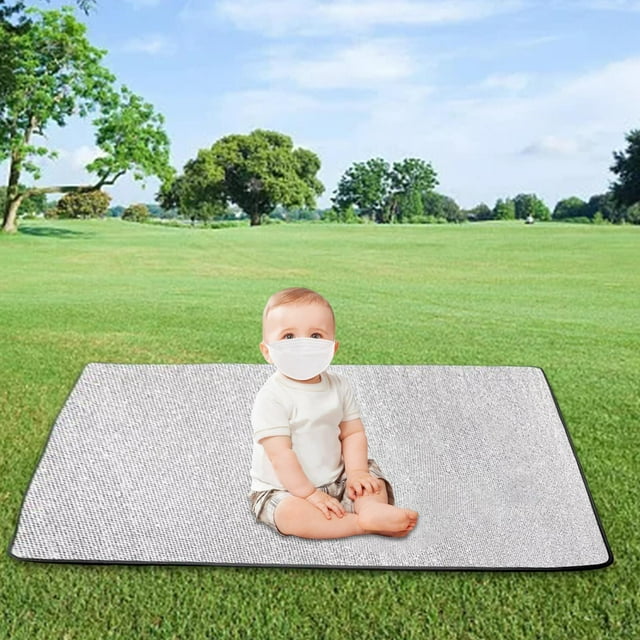 Camping Mat Aluminum Foil Sleeping Mattress Pad Waterproof Easy to