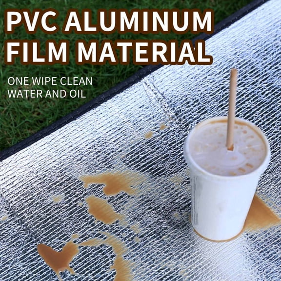 Camping Mat Foam Foil Blanket for Camping Foam Pad Insulating Foil Mat Sleeping Tent Pad Thermal Aluminum Camping mat for Reflecting Heat（71x78.7In）
