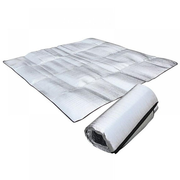 Camping Mat Foam Foil Blanket for Camping Foam Pad Insulation Foil Mat Sleeping Tent Pad Thermal Aluminum Camping mat for Reflecting Heat