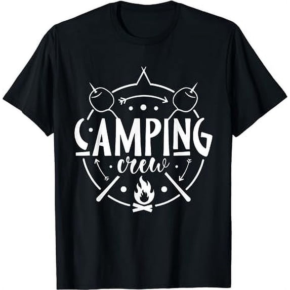 Camping Matching Design for Family Camper Group Camping Crew T-Shirt