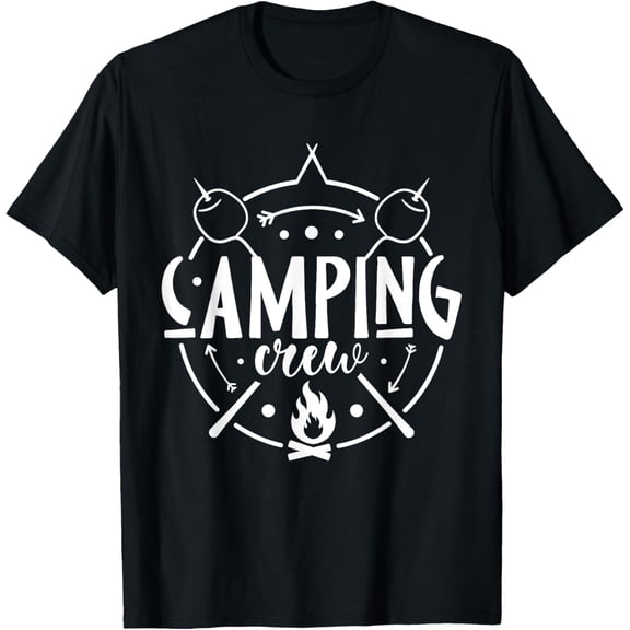 Camping Matching Design for Family Camper Group Camping Crew T-Shirt