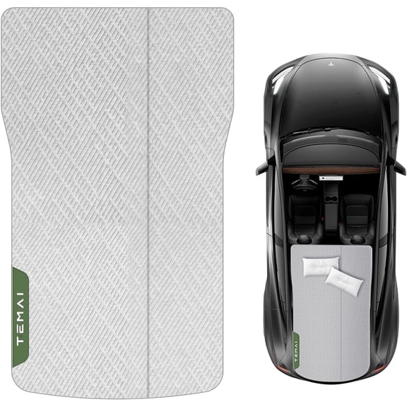 cooboom Fit for Tesla Model Y 2019~2024, Tesla Model Y Juniper 2025 2026, Car Camping Mattress Memory Foam Foldable, Road Trip Camping Sleeping Pad