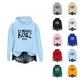 thumbnail image 1 of Camping Mode On Hoodies for Women Casual Graphic Hooded Sweatshirt with Pockets for Camping Enthusiasts Pullover Tops, 1 of 4