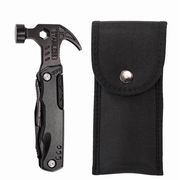 Camping Multi-Tool Hammer - Stainless Steel Claw Hammer for Outdoors
