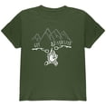 thumbnail image 1 of Camping Nature Get Toasted Smores Youth T Shirt Military Green YLG, 1 of 1