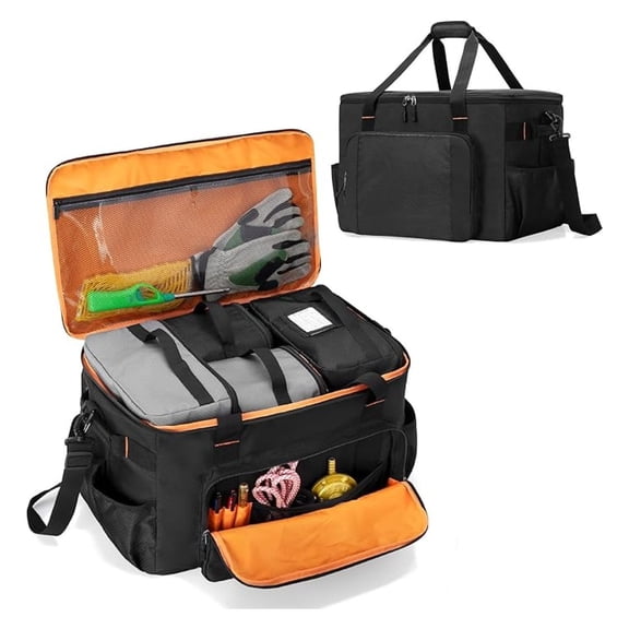 Camping Organizers and Storage 4 Pcs, Packing Cubes with Bag, 5-in-1 Camp Gear Organizer, Hard Bottom, Travel Storage Containers for Camping, Hiking, Outdoor