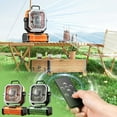 thumbnail image 1 of Camping Oscillating Fan 4 Speed Settings 4 Timer Modes with LED Light USB Rechargeable Portable Tent Fan with Remote Control for Outdoor Travel by PALIFEUR, 1 of 7