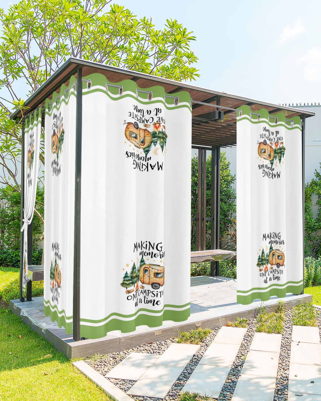 Camping Outdoor Curtains for Patio Waterproof, Fall Summer Nature ...