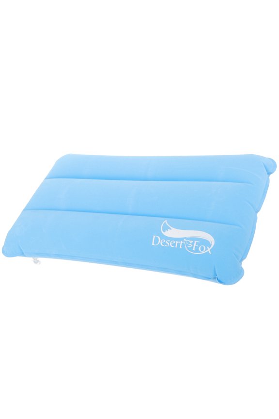 Hiking Pillow for Backpacking Sky-blue Flocked 1Pack