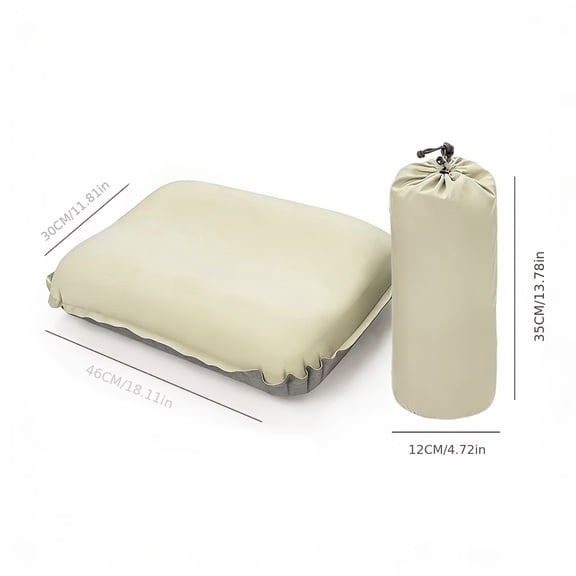 Camping Pillow Portable Self Inflating Sleeping Pillow 3D Ultralight Sponge Compact Pillow Outdoor Travel Neck Pillow