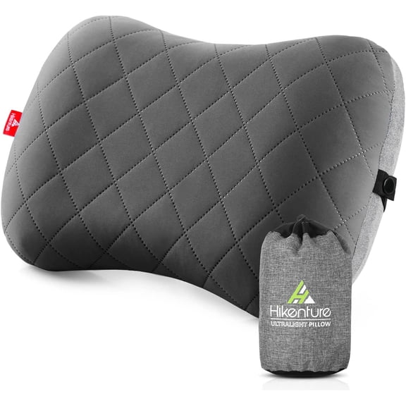 Camping Pillow with Removable Cover - Ultralight Inflatable Pillow for Neck Lumbar Support - Upgrade Backpacking Pillow - Washable Travel Air Pillows for Camping, Hiking, Backpacking